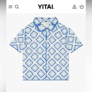 Yitai Hand Crochet Button Up - New